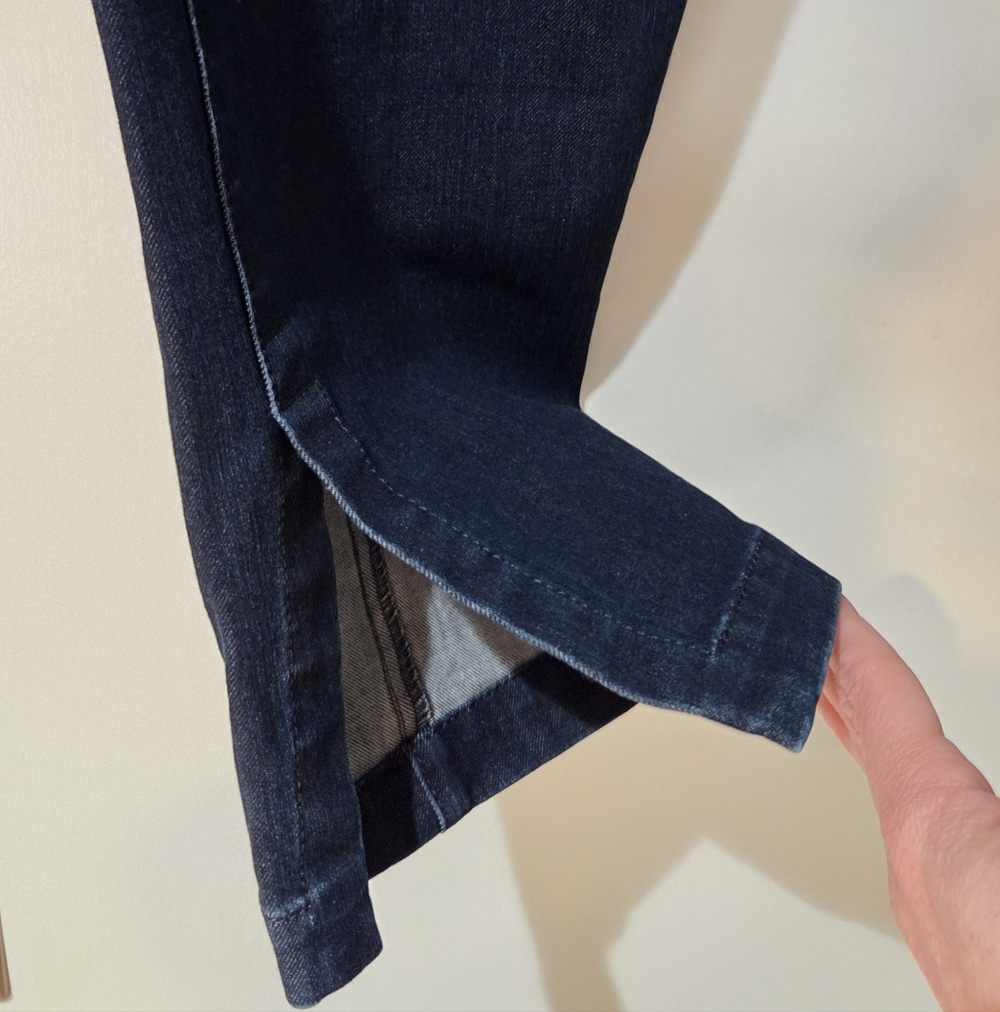 Lafayette 148 New York Murray Pull On Blue Skinny Jeans, Size L - Picture 10 of 13